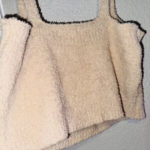Cozy Tan Fuzzy Crop Top